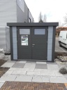 Chalet ELEGANTO 2m40 x 2m40 gris clair