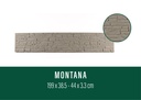 Plaque béton MONTANA droite NATUREL 199/38,5cm (B)