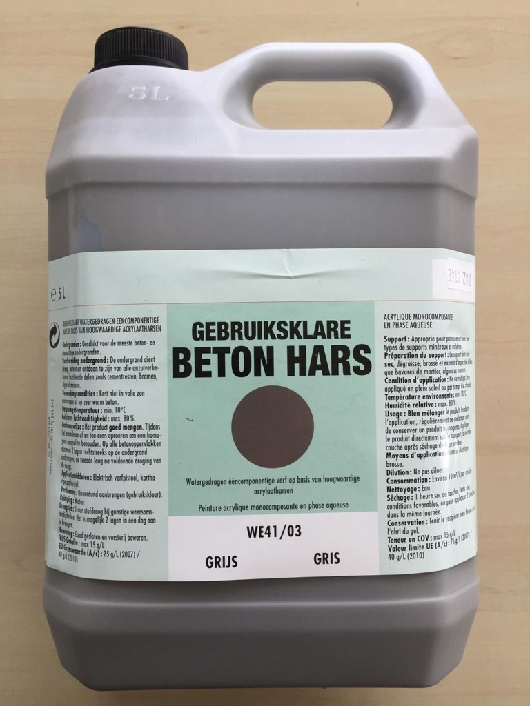 Résine béton Gris Foncé RAL7010 5L