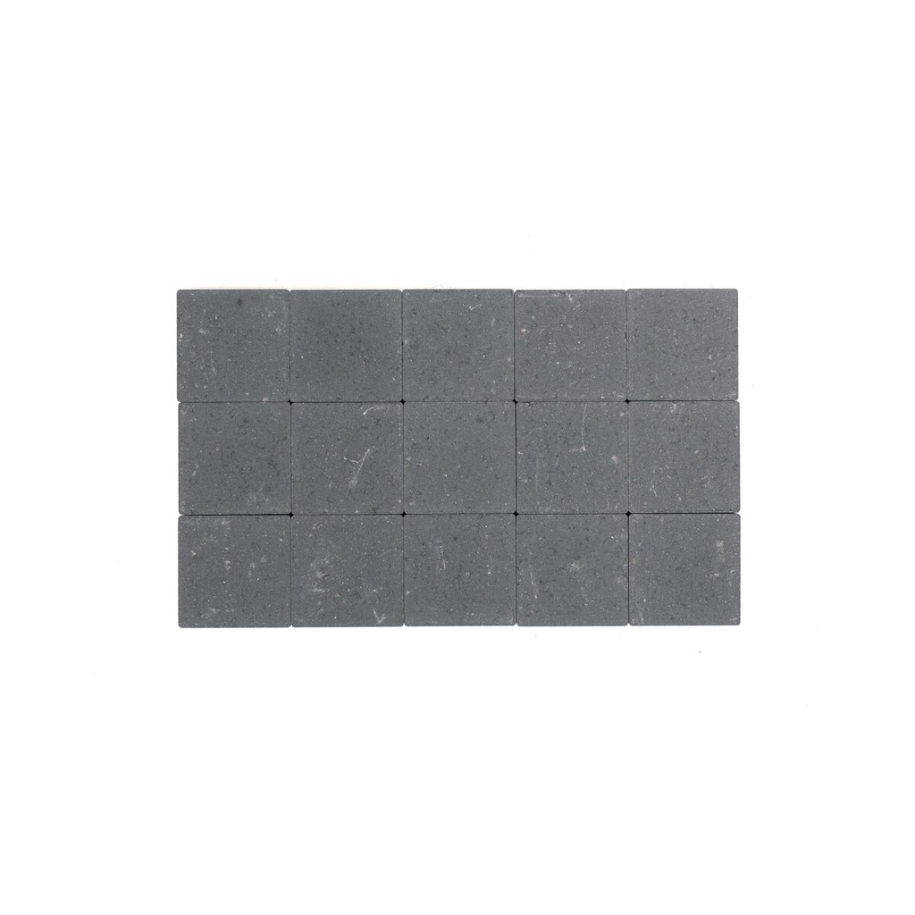 Pavé Coeck Béton 15x15x6 cm Gris-Souris Non tambouriné avec chanfrains (€/m²)