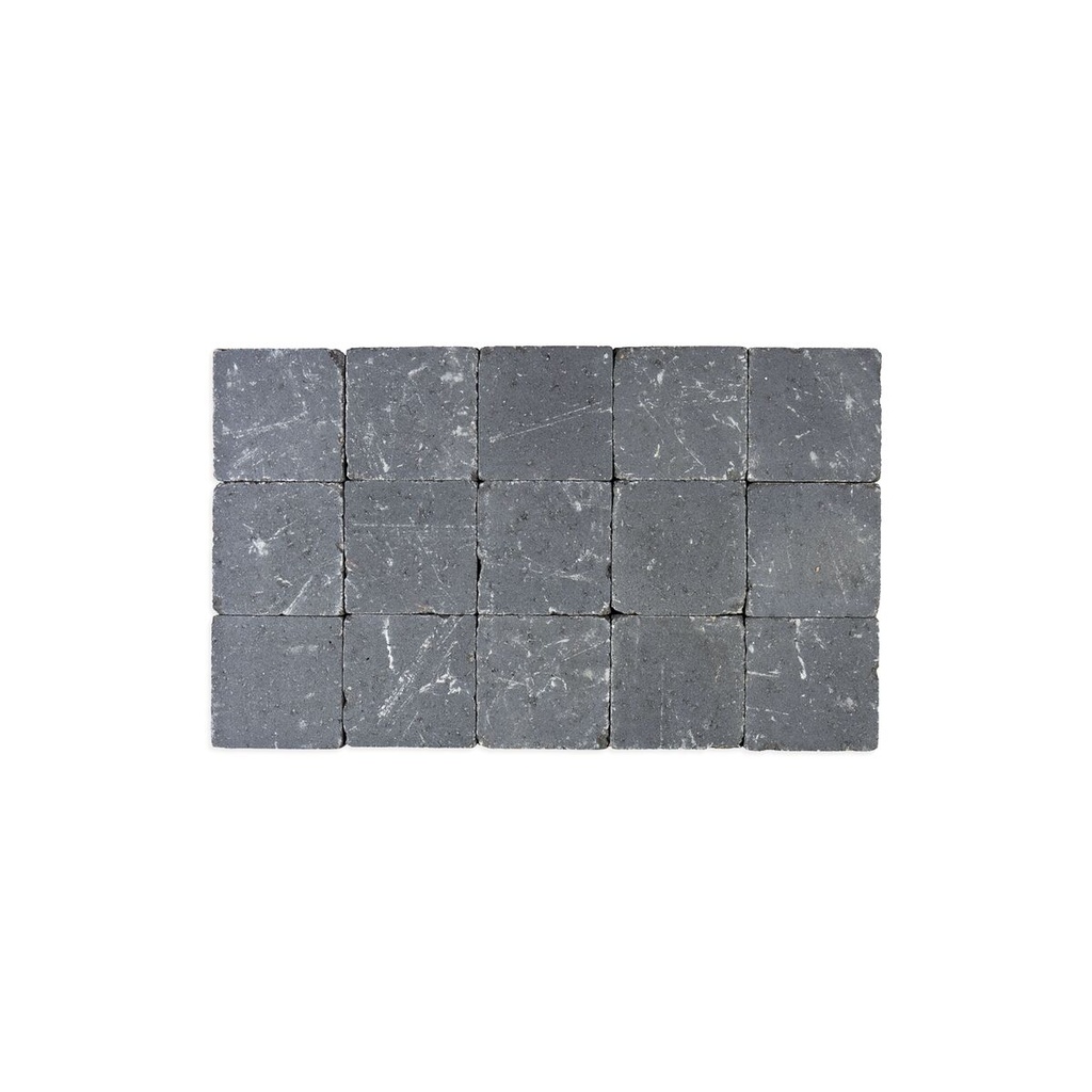 Pavé Coeck Béton 15x15x5 cm Gris-Souris Tambouriné (€/m²)