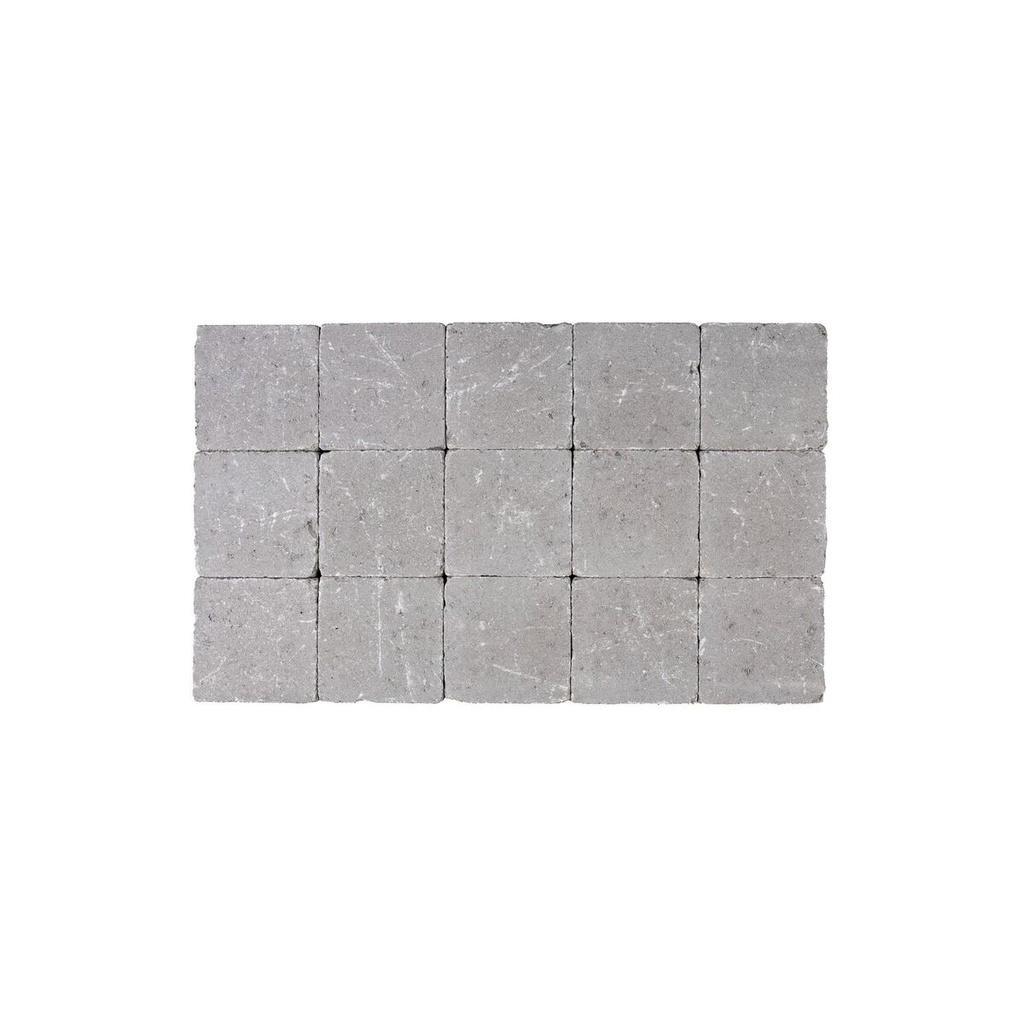 Pavé Coeck Béton 15x15x5 cm Gris Tambouriné (€/m²)