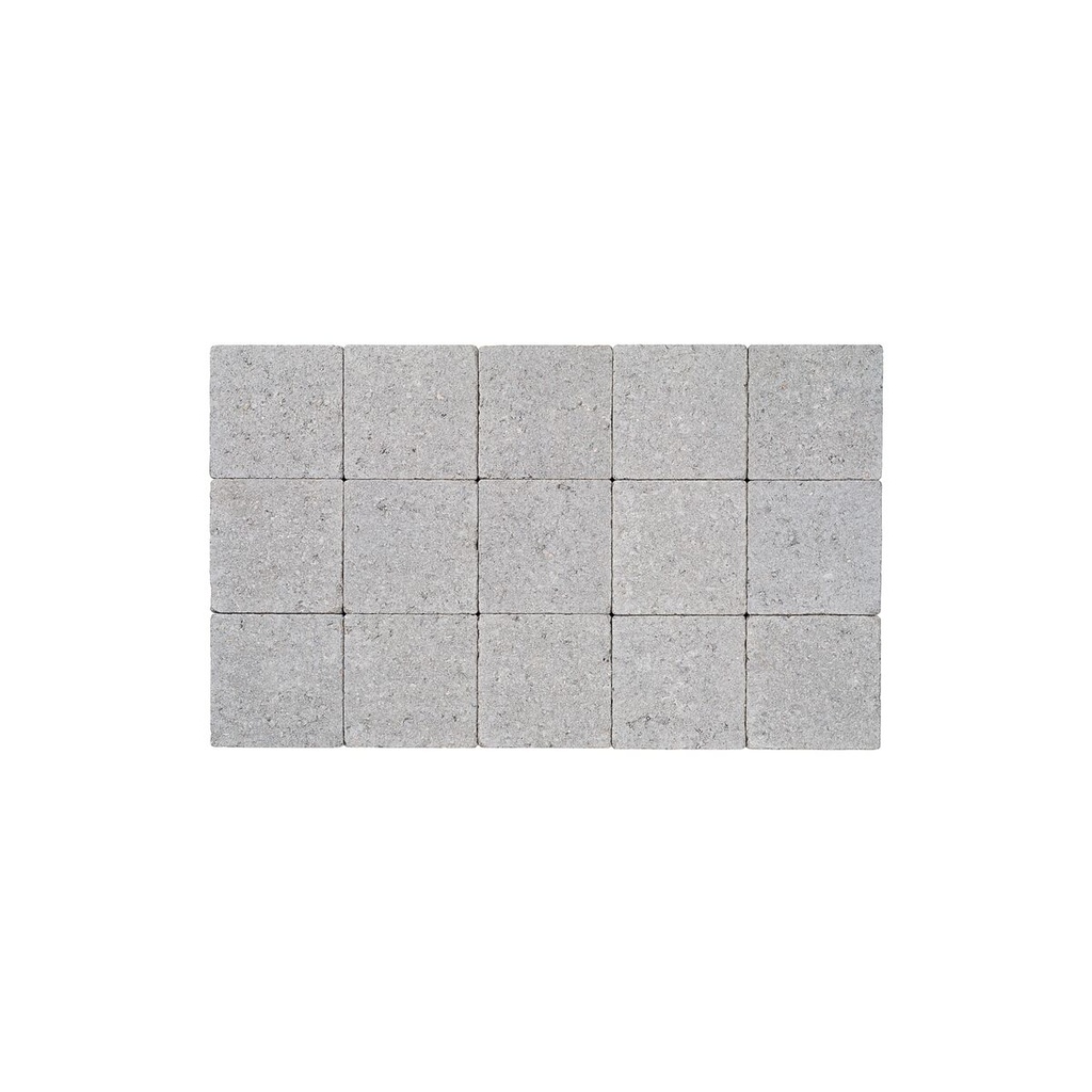 Pavé In-Line Tambouriné 15x15x6 cm Gris (€/m²)