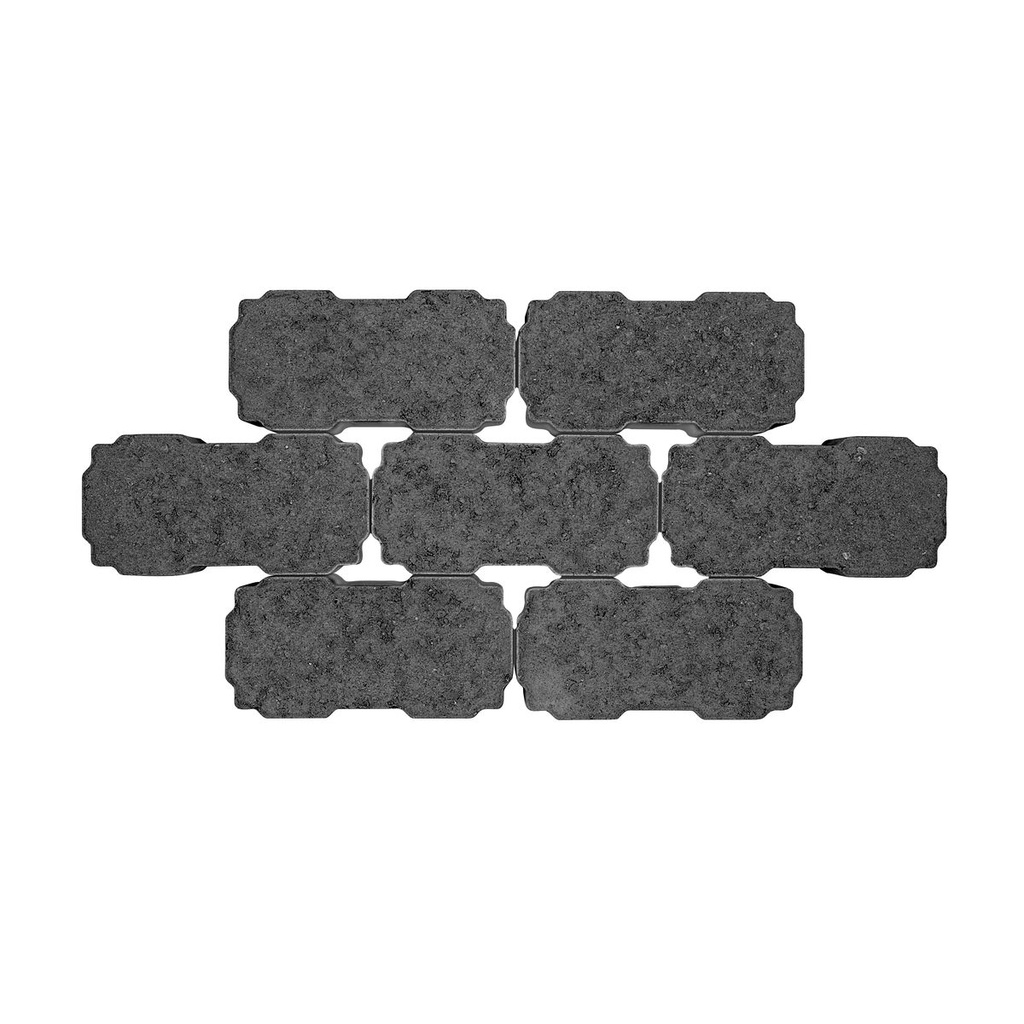 PAVE EN BETON 22X11X6CM NOIR DRAINANT - EMPILAGE ROLLMOPS *BENOR*