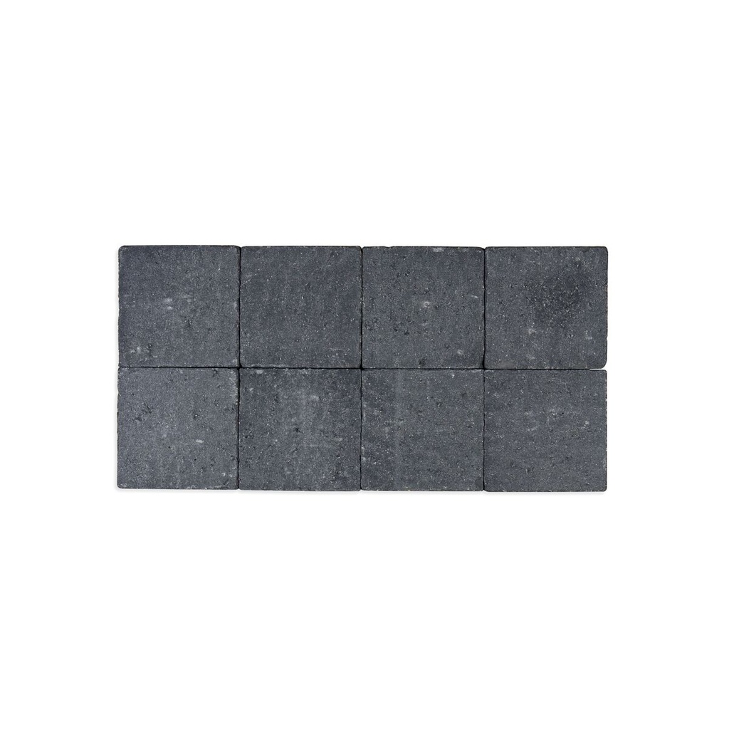 Pavé Coeck Non-Tambouriné avec Chanfrains 20x20x6 cm Noir (€/m²) 