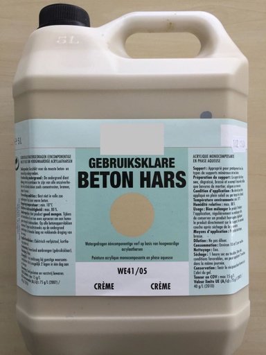 [RESBETCRE5] Résine béton CREME RAL1014  5L