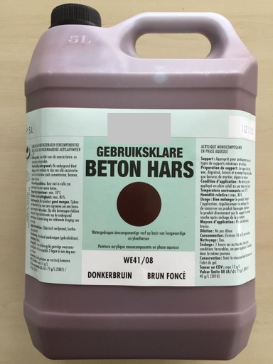 [RESBETBRUFON5] Résine béton 5L BRUN FONCE