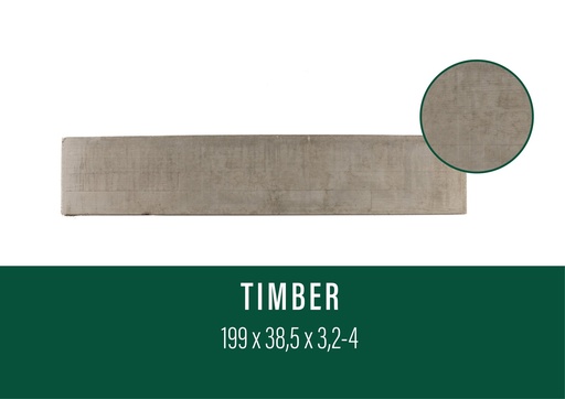 [PLATIMNATB] Plaque béton TIMBER Droite NATUREL 199/38,5cm (B)