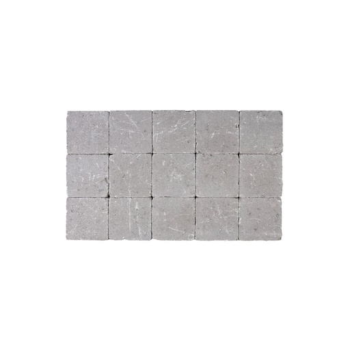 [pavcoe15154gris] Pavé Coeck Beton 15x15x4 cm Gris Tambouriné (€/m²)