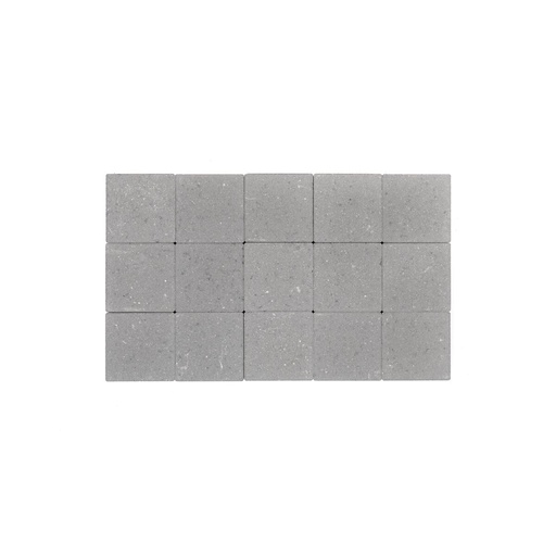 [pavcoe15156grinontam] Pavé Coeck Beton 15x15x6 cm Gris non tambouriné avec chanfrains (€/m²)