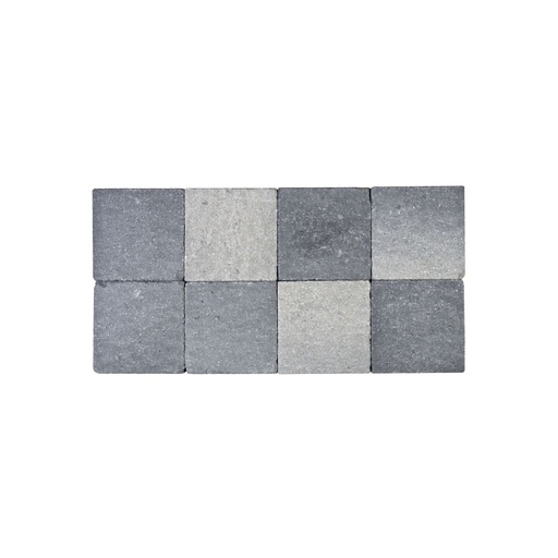 [pavcoeinlin15156grinoi] Pavé In-Line Tambouriné 15x15x6 Gris-Noir (€/m²)