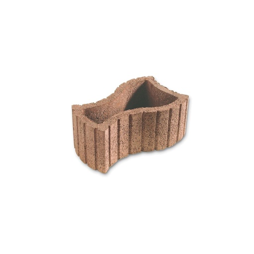 [bacflebetcinbru] Bac à fleurs Béton Cinthia Brun 58.3/35/25 cm